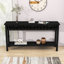 Console moderne en placage de sapin avec motif en nid d'abeille-1698662422