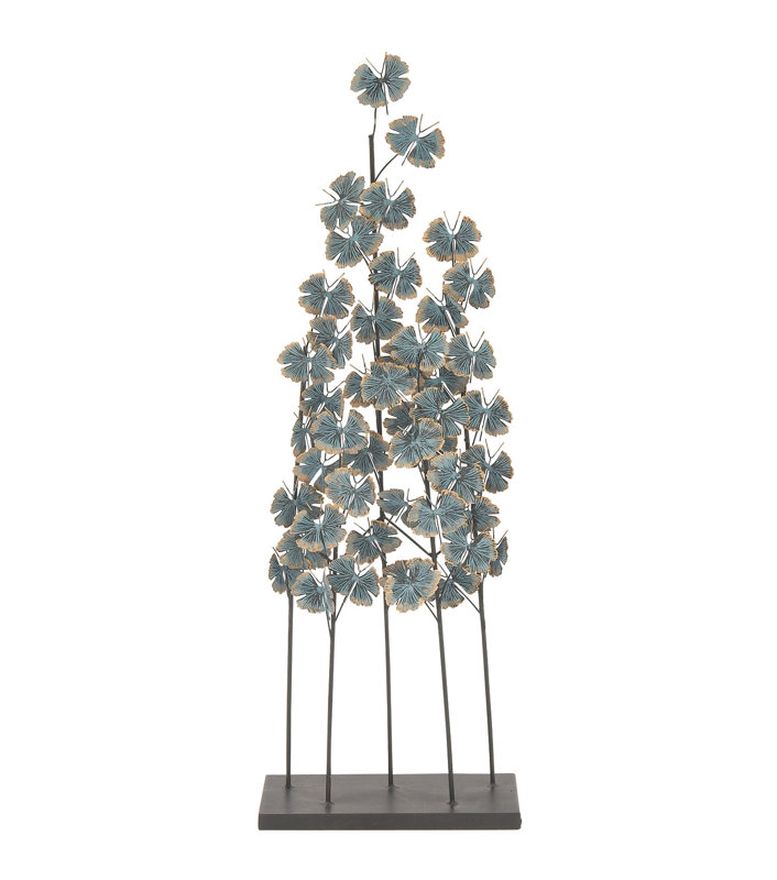 Getuta Teal Metal Sculpture
