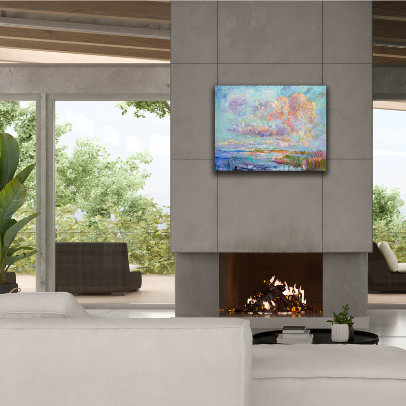  «Sanctuary» par Dorothy Fagan, art mural sur toile, H 26 po x l 34 po