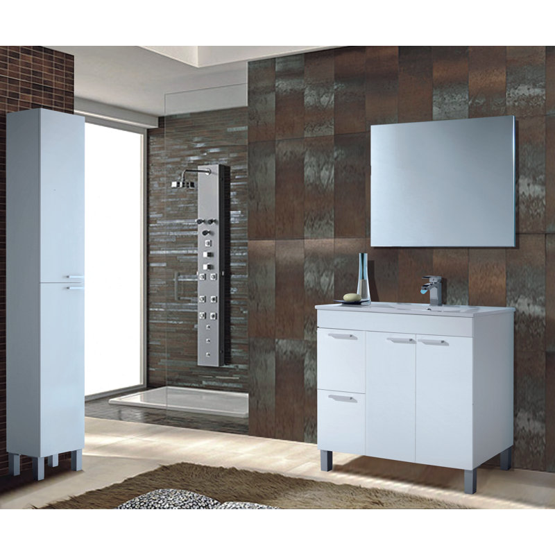 Anashima Linen Cabinet, White