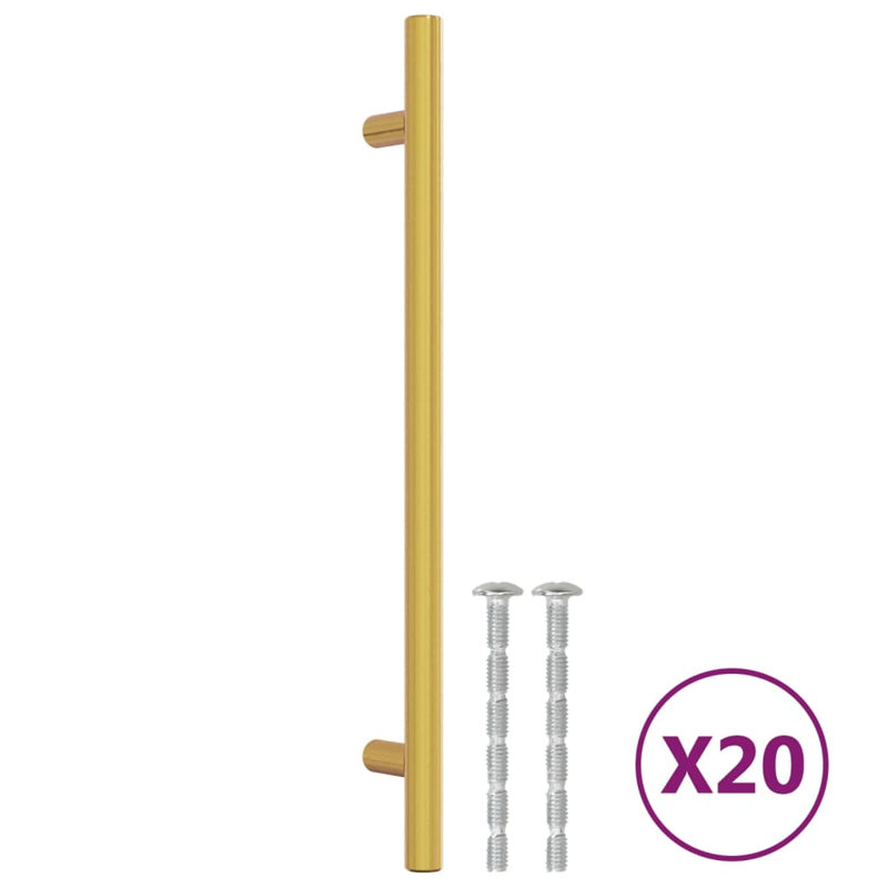 Metro Lane Cabinet Handles 10 Pcs Stainless Steel, 7.6 inches