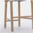 Solid Wood Bar stools Set of 2, Classic French Country Wooden Barstools with Upholstered Seating