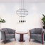 Luminaire suspendu géométrique 4 lumières Expression