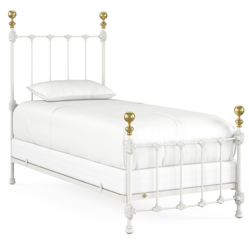 151 Palatial Bed | Complete Standard, Matte White, Twin