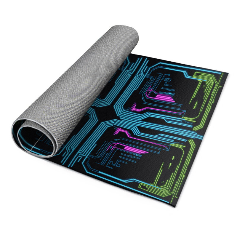Cyber Ray Indoor And Outdoor Area Rug, Rectangle 5' x 7'