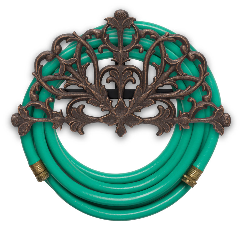 Porte-tuyau à fixation murale en aluminium, Bronze frotté à l'huile