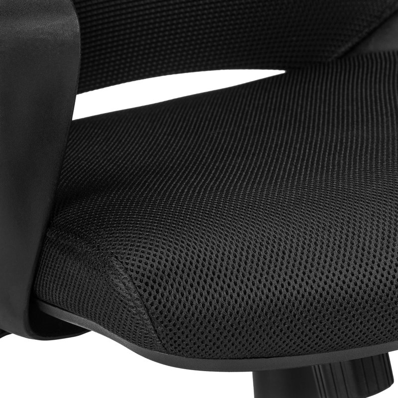 Chaise de bureau Clintonville, Noir, Noir