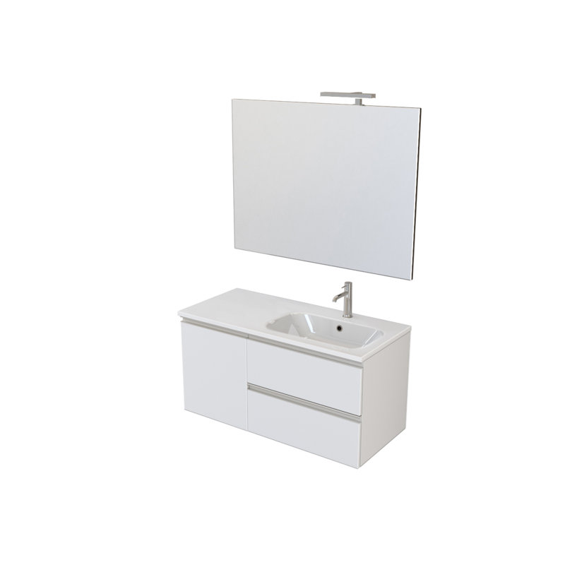 Calloway Single Vanity, White