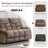 Edilmar 61.8'' Wide Modern and Super Soft Manual Reclining Loveseat Sofa-838794420