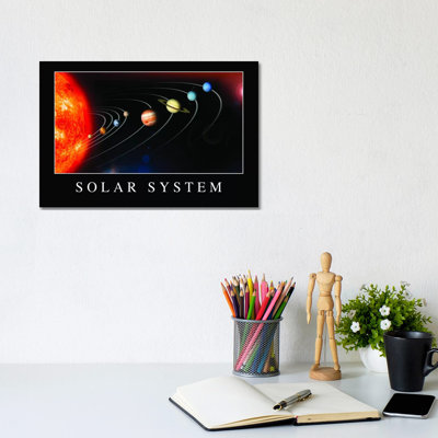 Solar System Poster by Stocktrek Images - Wrapped Canvas Print