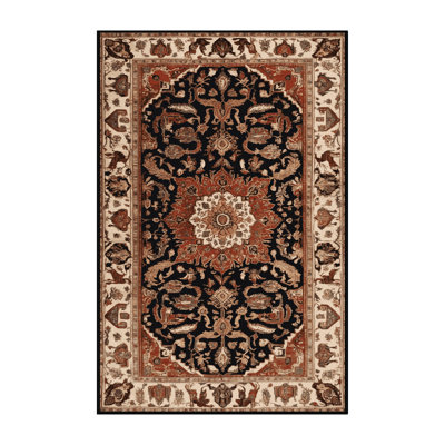 Tapis brun lavable à la machine