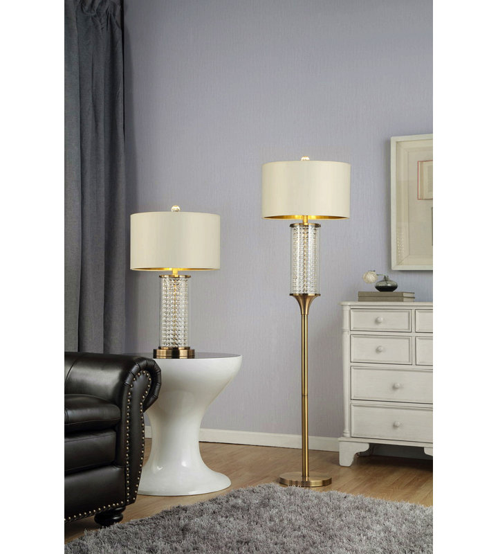 62.25-Inch Pluviam Crystal Floor Lamp
