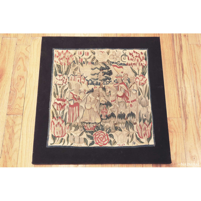 One-of-a-Kind Square 1'8" X 1'8" Area Rug