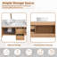 Meuble-lavabo double 60 po avec lavabo