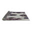 Tapis violet/gris tissé à la machine-1447891372
