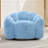 Blue Pillow Chair, Faux Fur - Fouling, Non Slip Bottom, High Density Foam Filling, No Assembly, For Relaxing In Bedroom Adult Pull Ring Easy Movement, Fouling Fur, Design, Foam, Living Room And-1166376178