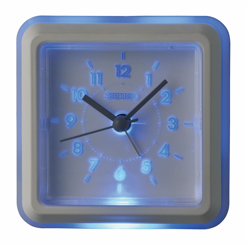 QHE182WLH Alarm Clock, White, White