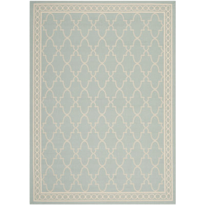 Welby Aqua/Beige Outdoor Rug