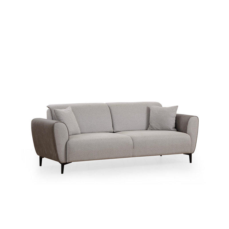 Allinson 215cm Upholstered Futon, Grey