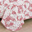 Ensemble de courtepointe 3 pièces rose et blanc-123987467