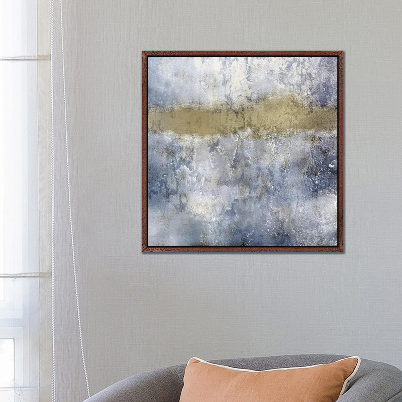 Stream by Kimberly Allen - Painting on Canvas, 66.04 cm H x 66.04 cm W, Brown Framed Canvas