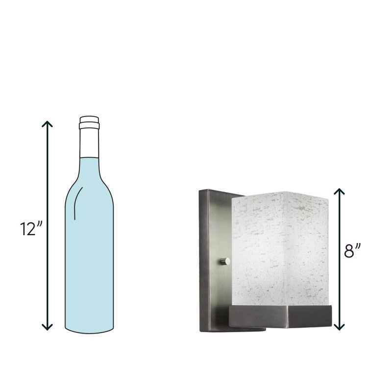 Nouvelle Wall Sconce, Graphite, White