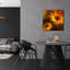  «Golden Gerbera 4» par Art Licensing Studio, art mural en verre acrylique-1613636954