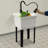 Laundry Sink With Stainless Steel Pull Down Faucet-123364137