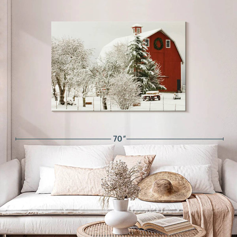 Lilie Festive Barn, 30" H x 45" W