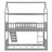 Twin Over Twin Bunk Bed With Slide, House Bed With Slide-27970185