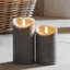 Grey LED Light Up Authentic Flame Candles-1122486959
