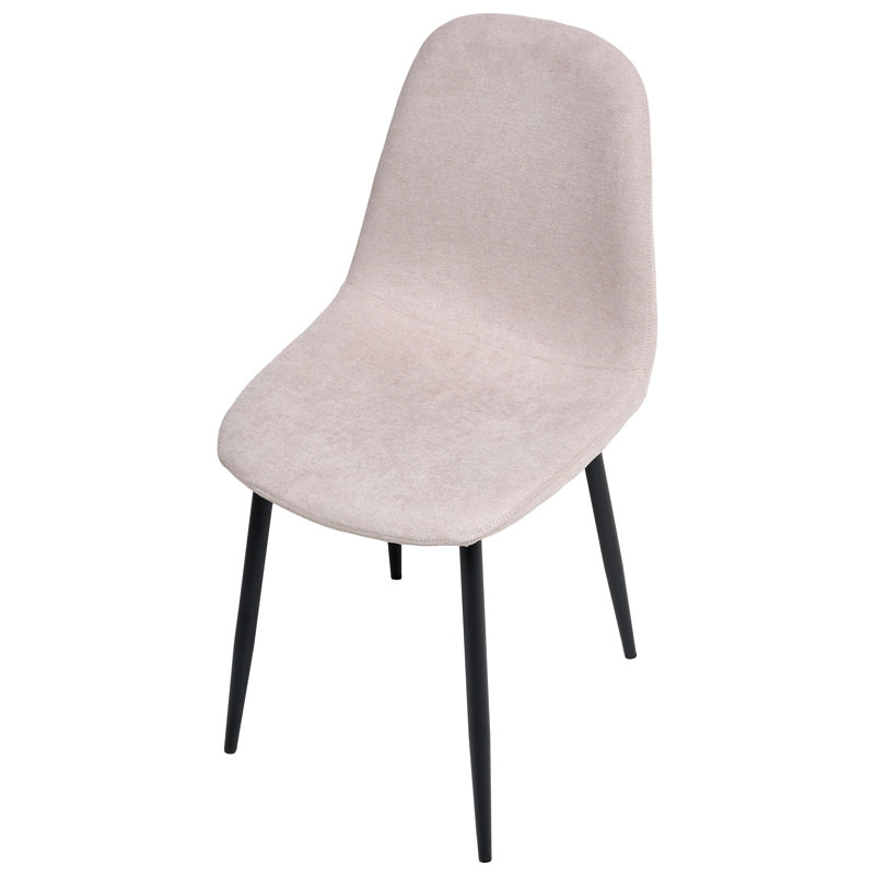 Set of 4 Dining Chairs CRANDALL Fabric, Beige