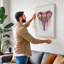 Geometric Elephant Modern - Print-136768462-136768461