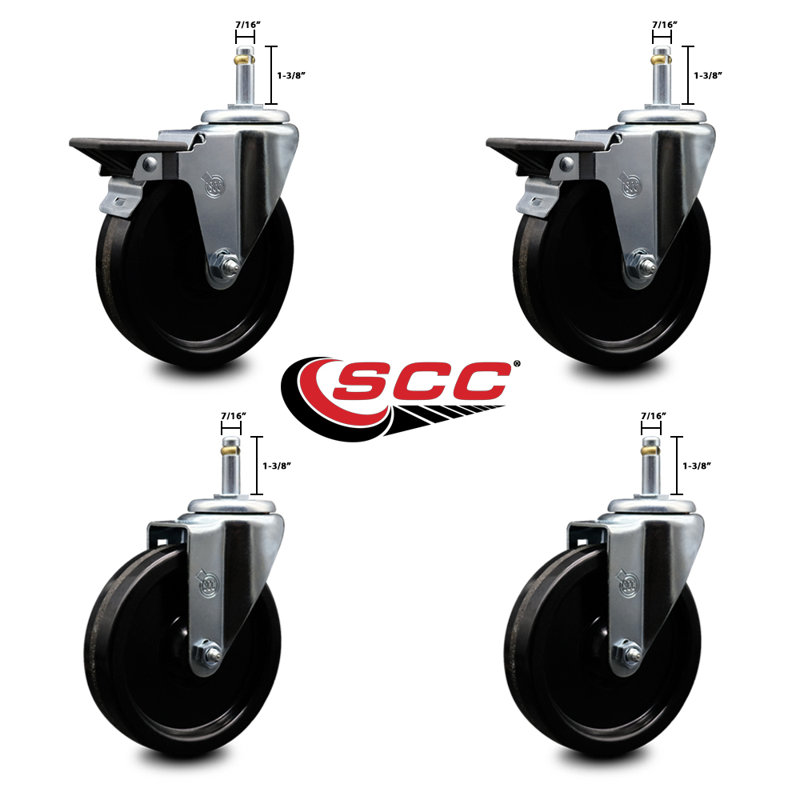 Swivel Grip Ring Stem Caster