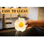 Repose-cuillère en céramique Fried Egg pour cuisinière et comptoir de cuisine