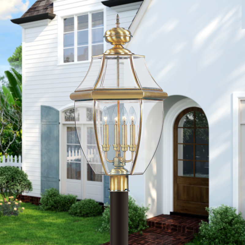 Arelene Lantern Head, 29" H x 16" W x 16" D, Antique Brass