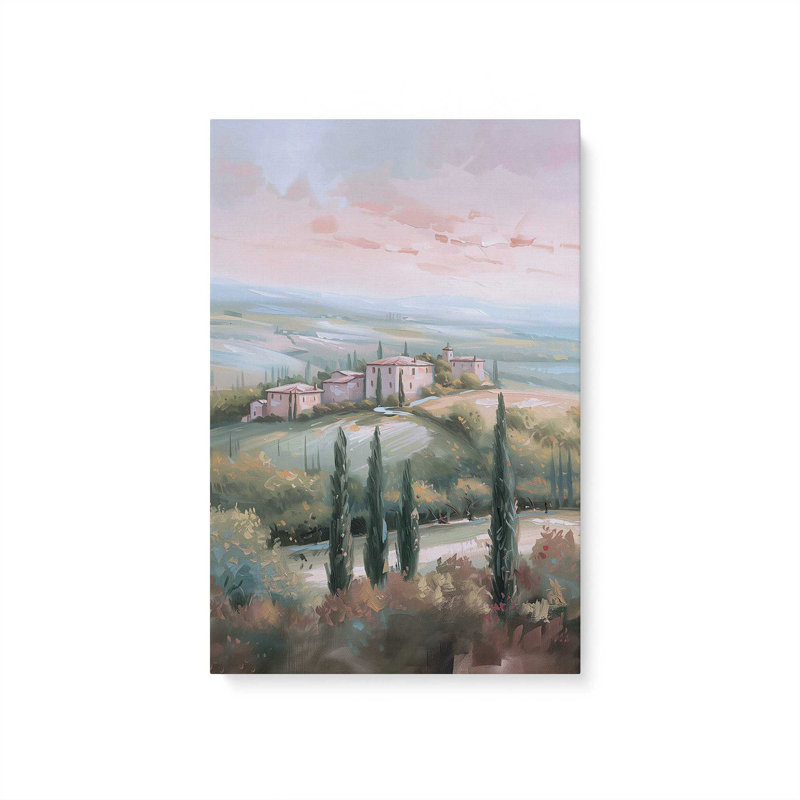 Impression sur toile 48 "x 32" Glow in Tuscany v1, Toile tendue, H 18 po x l 12 po x P 1,25 po