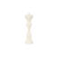 King Chess Sculpture, Cast Stone White, Small