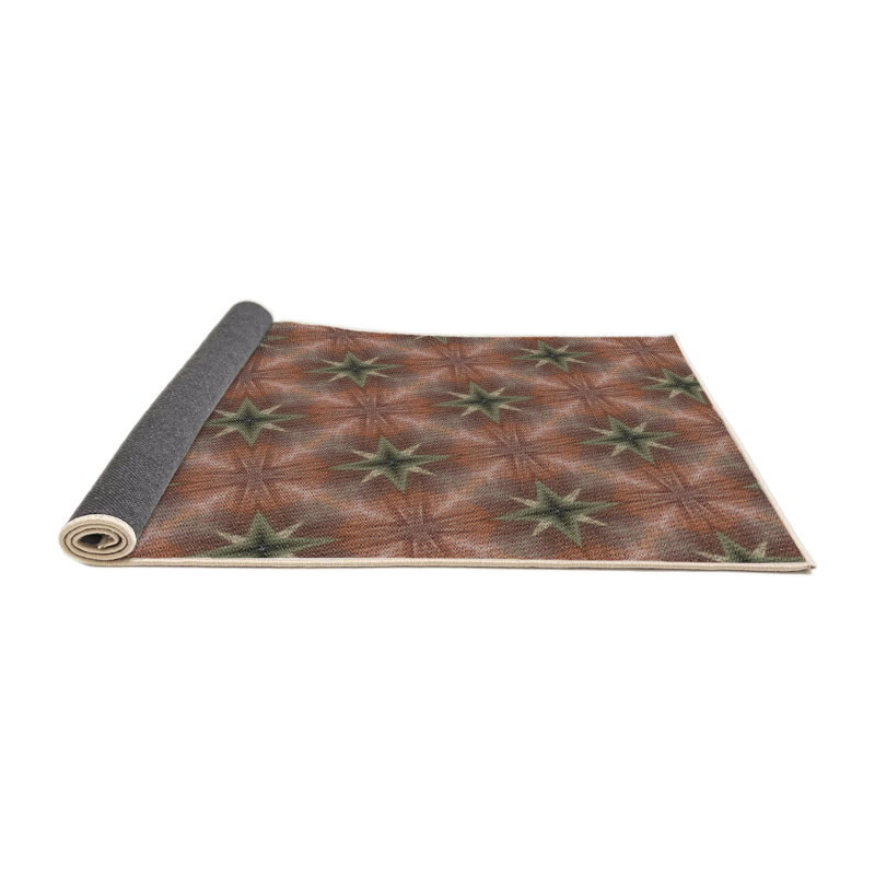 Orange Tapis décoratif, Rond 3 pi