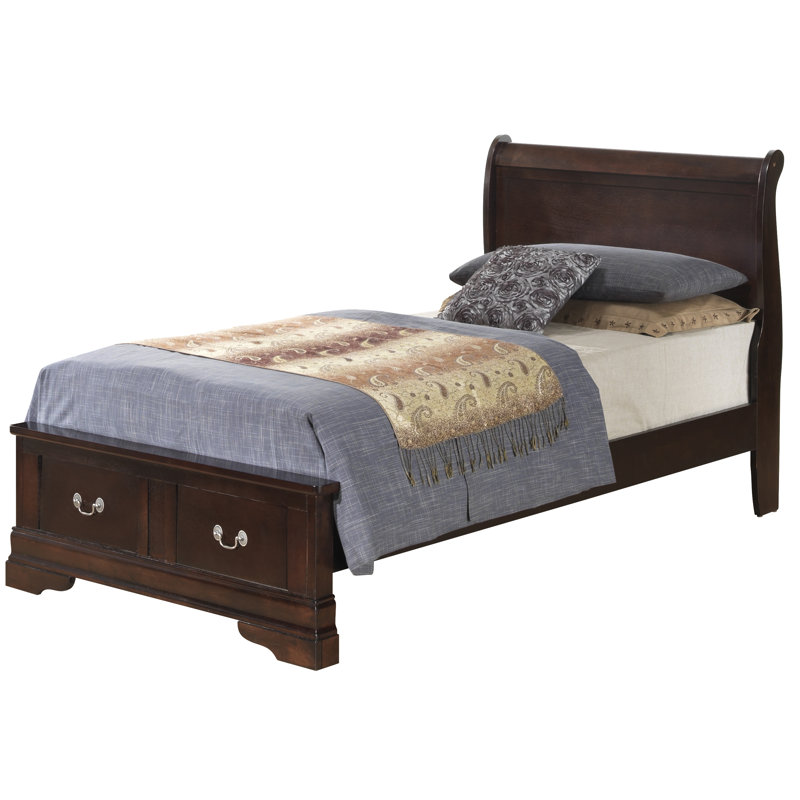 Lit avec rangement Louis Phillipe G3125D-FSB2, Beige, Simple