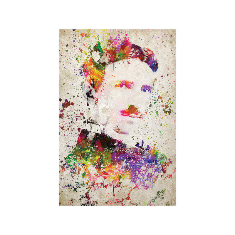 Nikola Tesla by Aged Pixel - Wrapped Canvas Painting, 66.04 cm H x 45.72 cm W x 1.91 cm D