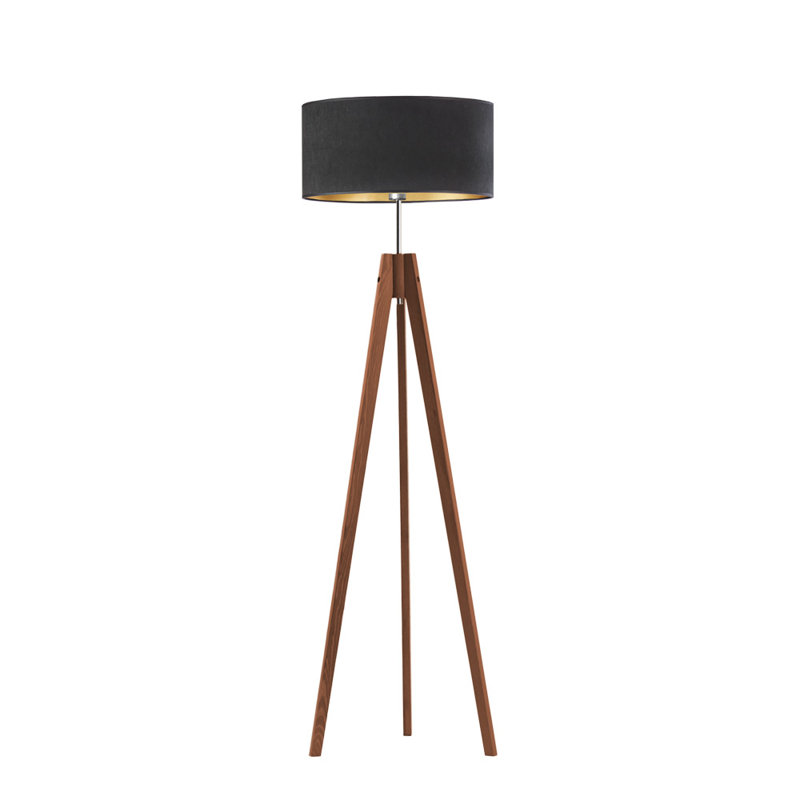Caba 138cm Tripod Floor Lamp, Light Brown, Dark Grey