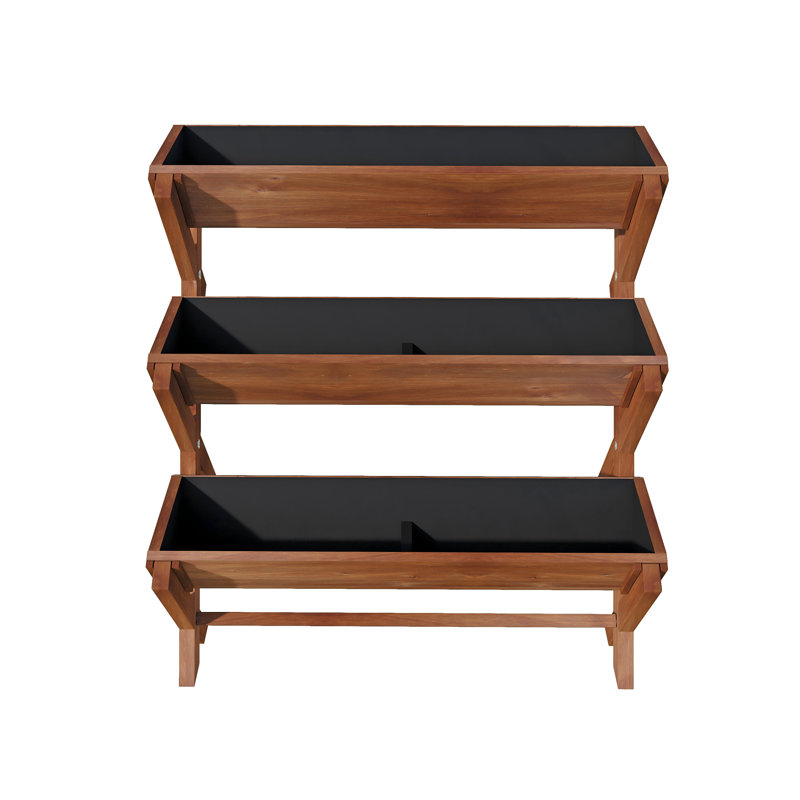 3 Tier Raised Vertical Garden Bed Wooden Planter Box 