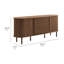 Buffet ovale cannelé de 67 po Harlan