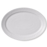 Royal Copenhagen White Fluted Half Lace Oval Platter