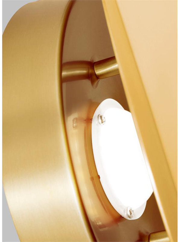 Small Sconce, Burnished Brass, Burnished Brass