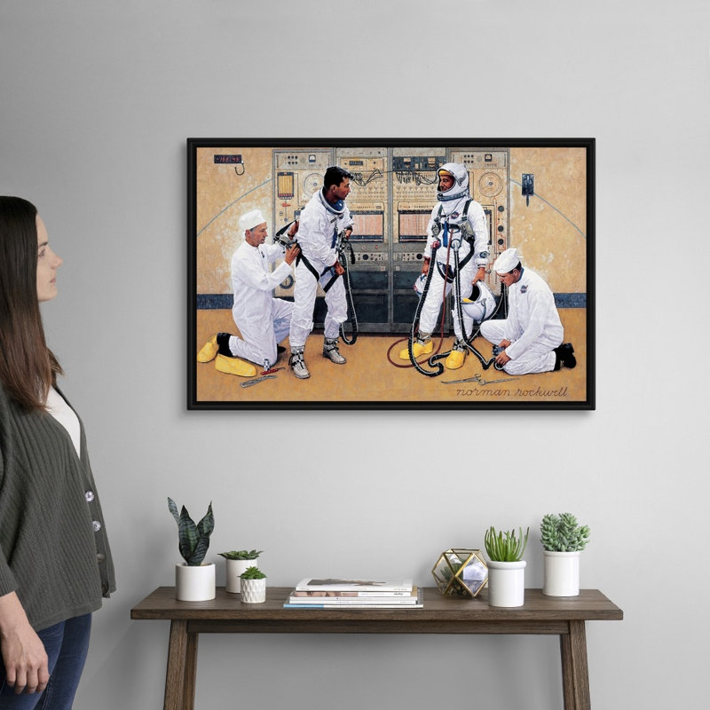 «The Longest Step», art mural sur toile, H 26 po x l 38 po x P 1,75 po, Cadre flottant noir