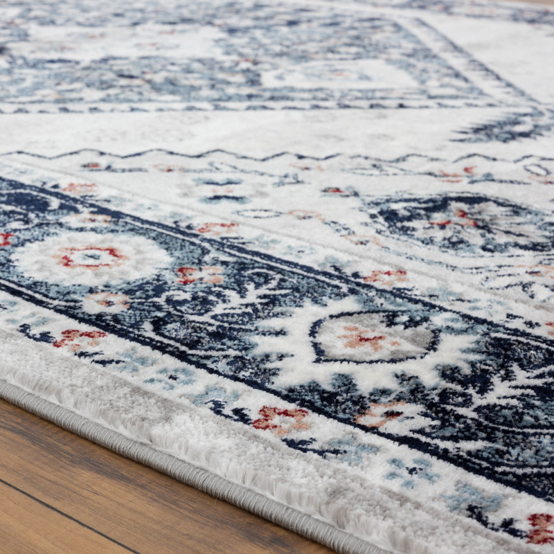 Tapis oriental à médaillon oriental