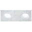 Meuble-lavabo double 61 po avec plateau en marbre Mugen-1551556039
