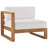 Upland Outdoor Teak Wood Patio Sofa